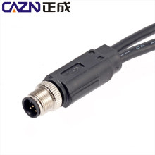 IP67 2 3 4 5 6 8 12 17Pin Male to Female M12 1 to 2 Y Splitter overmolding with PUR PVC Cable